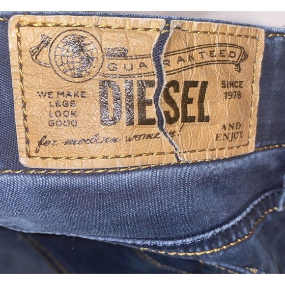 Diesel Grupee Super Slim Skinny Low Waist Wash 0818G 28 X 32 Stretch Distressed - Picture 14 of 16